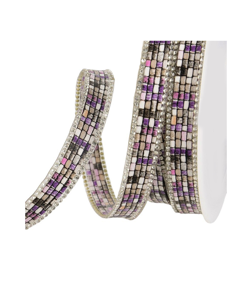 10m reel Iron-on stone braid combo 13 mm Parma combo