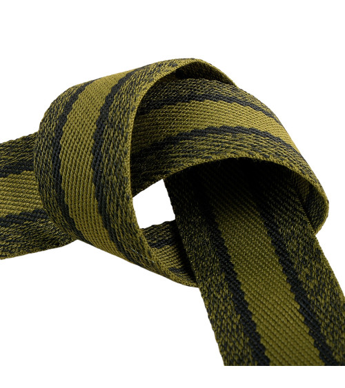 15m reel heathered strap 40mm Khaki and Black