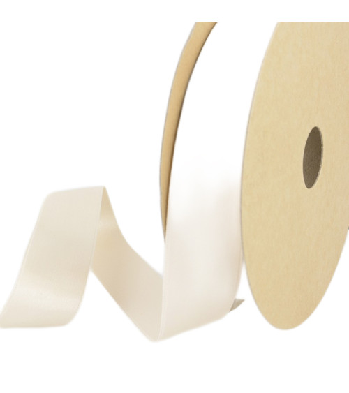 25m spool Recycled polyester satin Light ecru