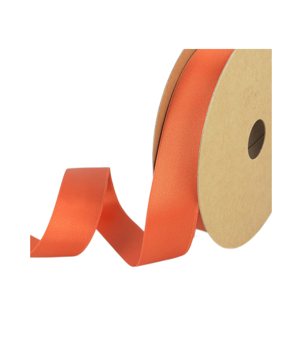 25m Reel Recycled Polyester Satin Salmon