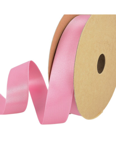25-m-Rolle. Recycelter Polyester-Satin in Fuchsia