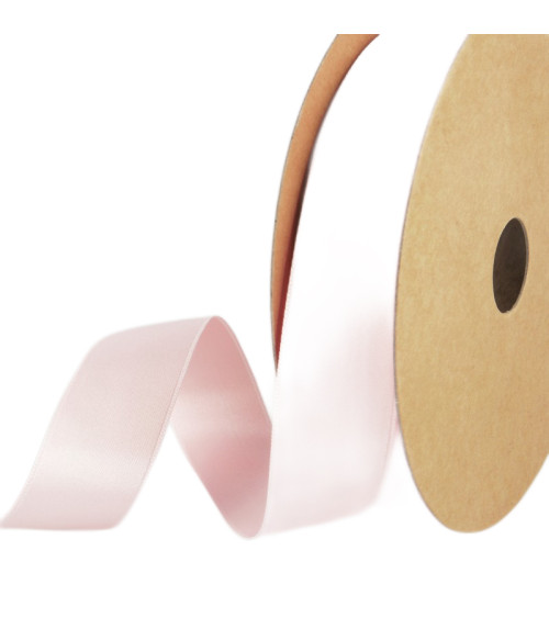 25m Reel Recycled Polyester Satin Light Pink