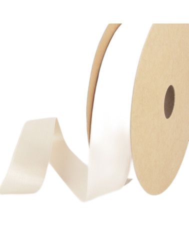 25-m-Spule. Recycelter Polyester-Satin Ecru
