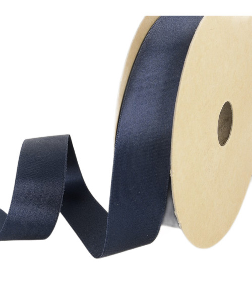 25m reel Recycled polyester satin Navy