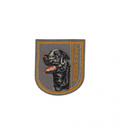 Set di 3 toppe termoadesive Labrador 6 cm x 5 cm