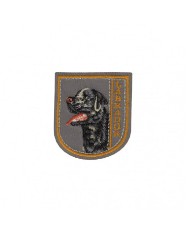 Set di 3 toppe termoadesive Labrador 6 cm x 5 cm