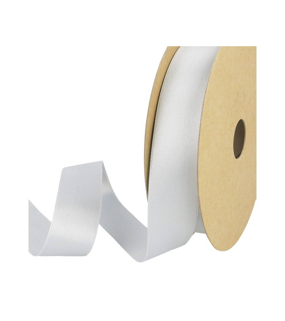 25m Reel Recycled Polyester Satin Light Blue