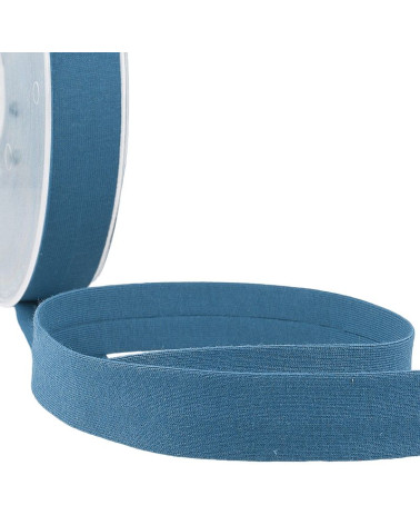 20m spool Folded bias binding 'jersey' 20mm lavender blue