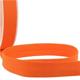 Bobine 20m Biais replié 'jersey' 20mm orange