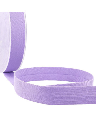20m reel Folded bias binding 'jersey' 20mm purple