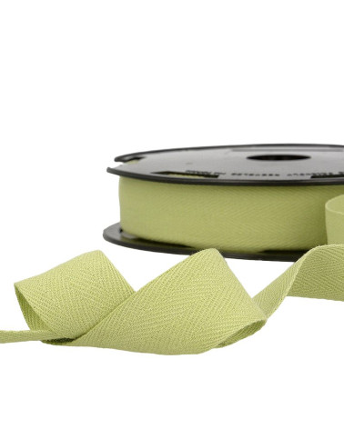 Bobina de 50m Sarga de algodón Verde Nilo