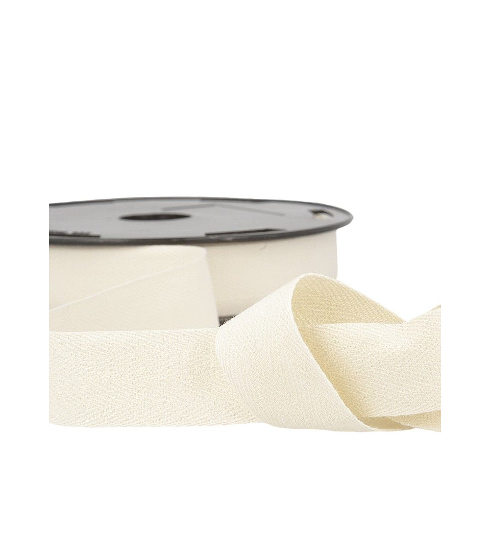 50m reel of light ecru cotton serge