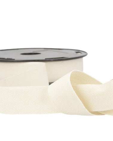 50m reel of light ecru cotton serge