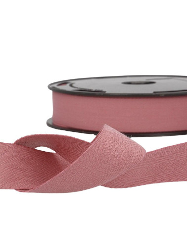 Bobine 50m Serge coton Vieux rose