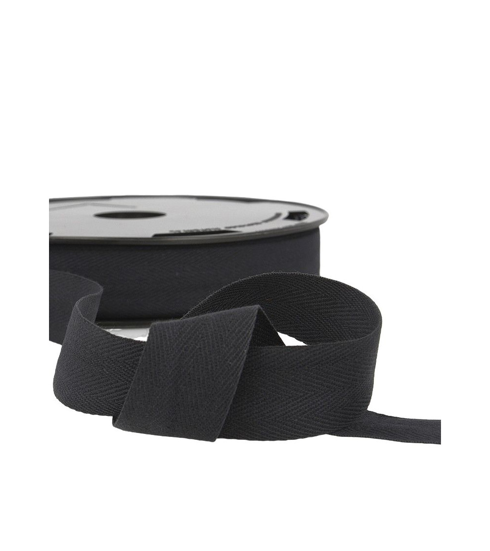 Diskette 25m Baumwolle Serge Schwarz