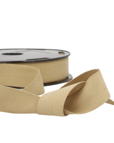 Disquete 25m Sarga de algodón Beige