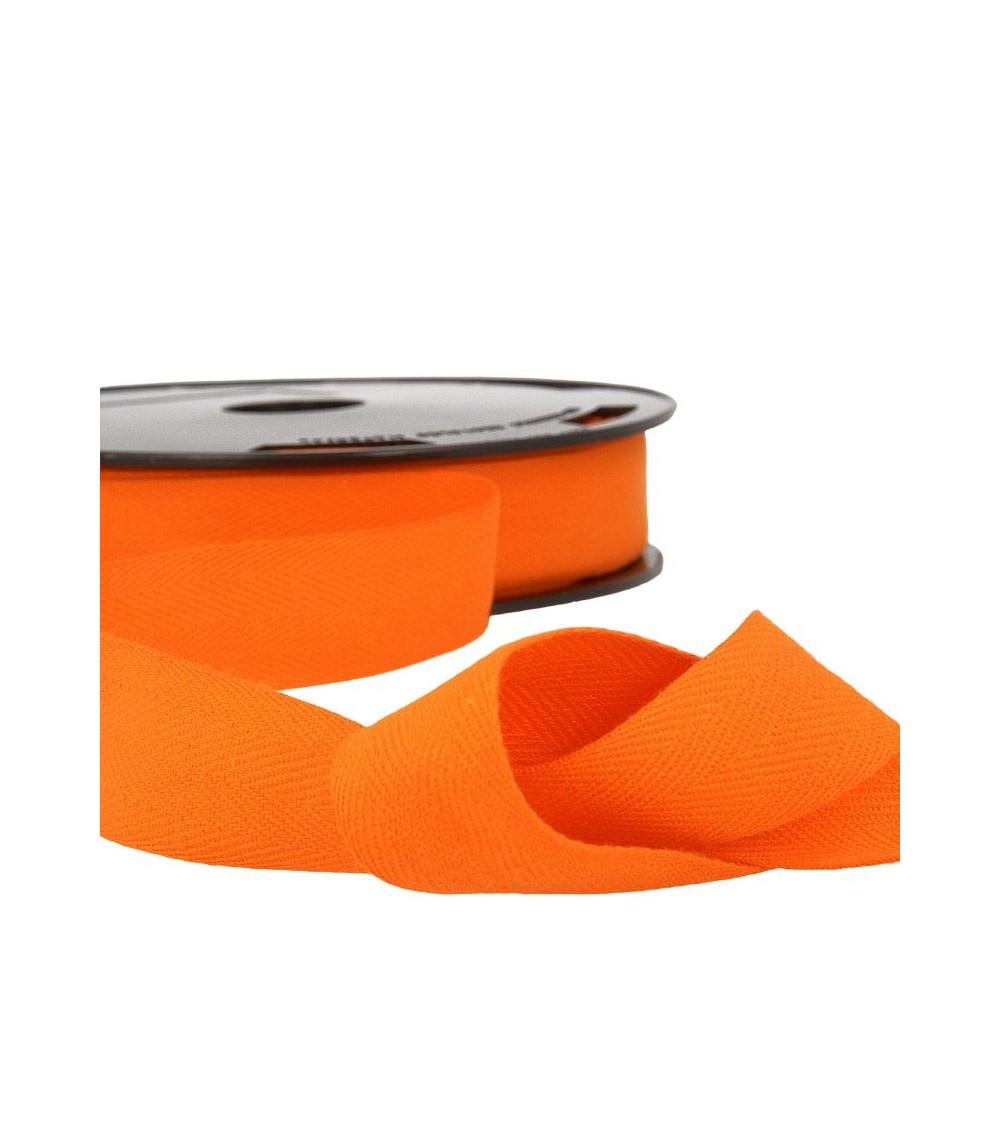 Disquette 25m Serge coton Orange