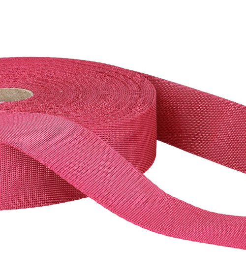 Film 20m sangle bandoulière polyester Vieux rose