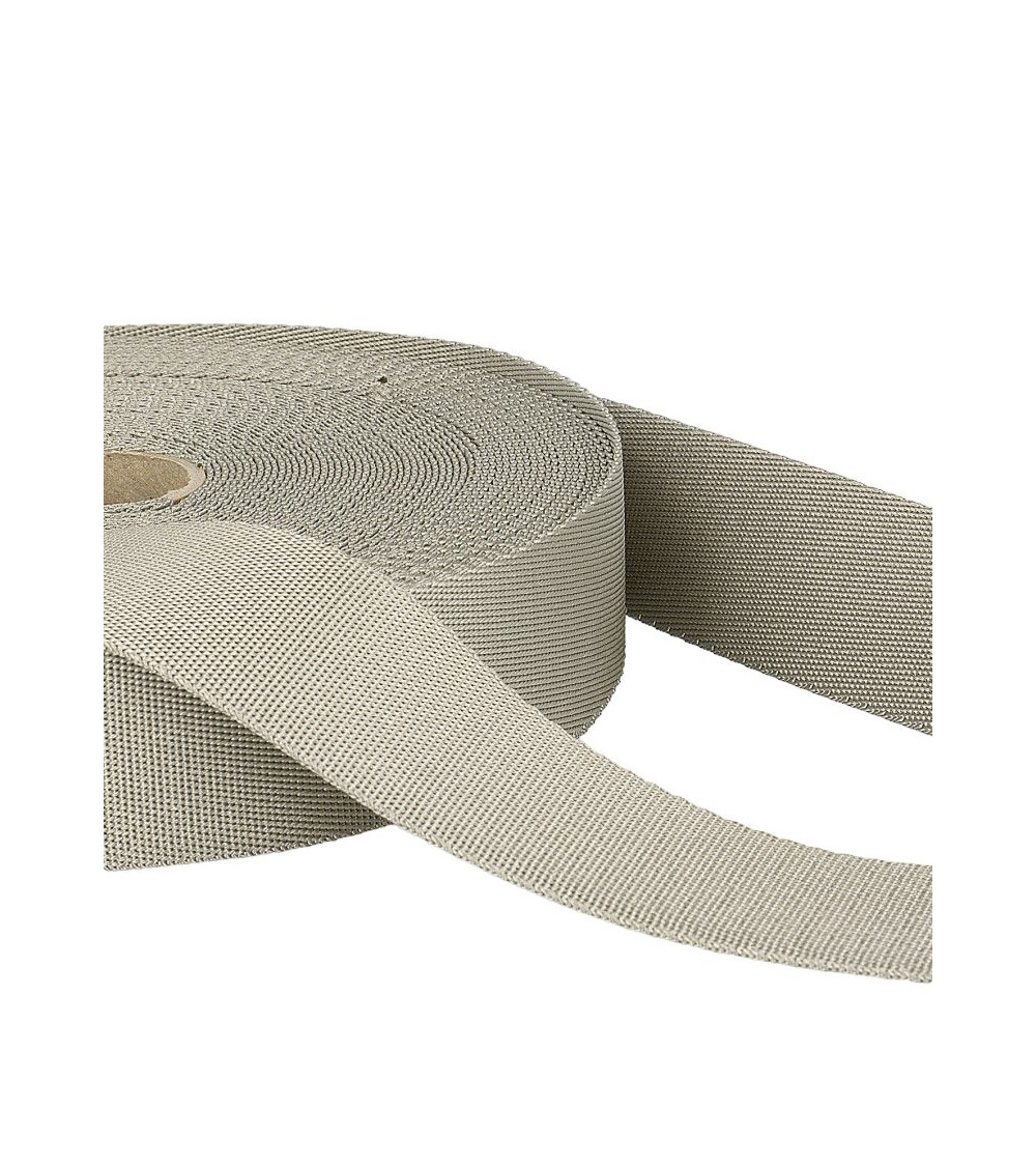 25 m Spule Polyester-Schultergurt Mittelgrau