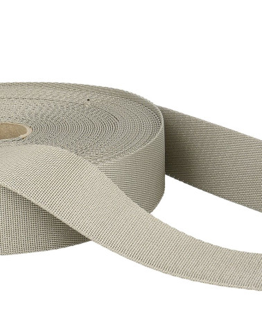 25 m Spule Polyester-Schultergurt Mittelgrau