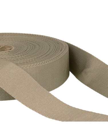 25m reel polyester shoulder strap Beige