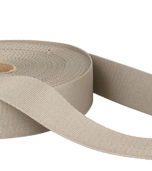 25m spool polyester shoulder strap Taupe