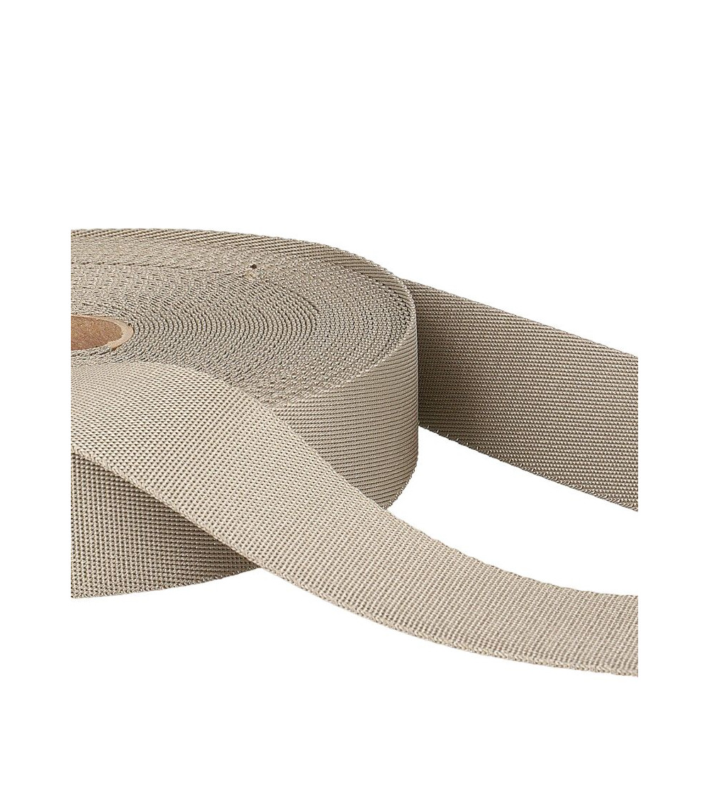 25m spool polyester shoulder strap Taupe