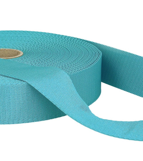 25m reel polyester shoulder strap Turquoise