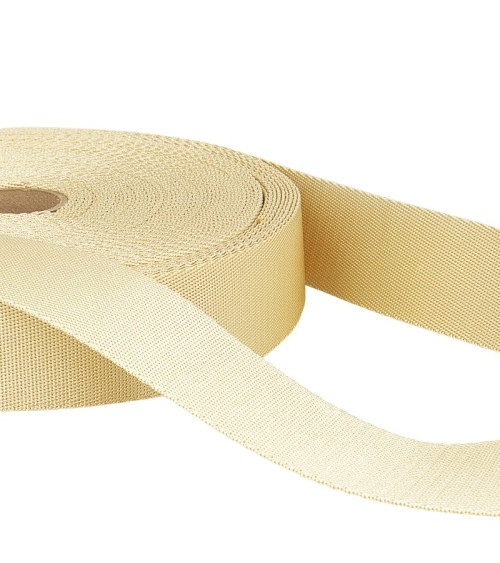 25m spool polyester shoulder strap Ecru