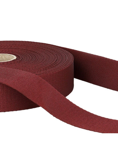 25m reel polyester shoulder strap Bordeaux