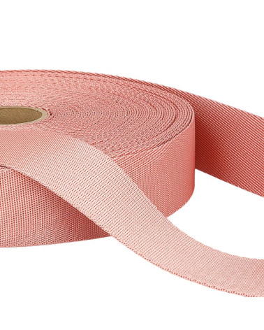 25m reel polyester shoulder strap Light Pink