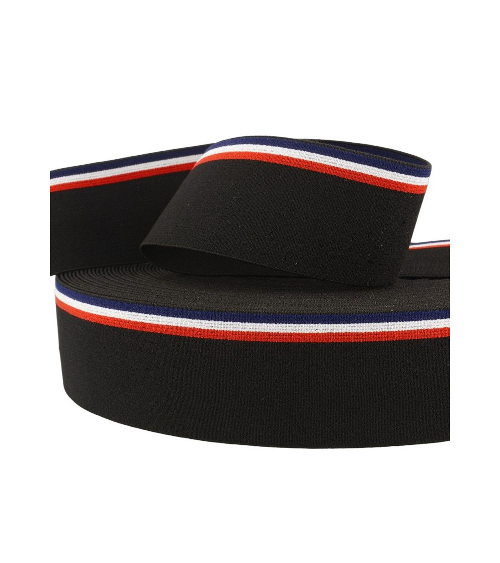 Bobina de 22m Gomas elásticas 45mm negras - especial para ropa interior masculina