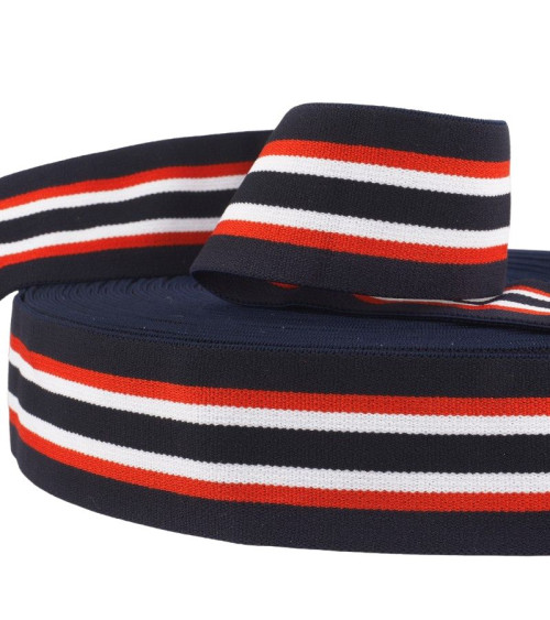 22m spool of elastic bands 45mm navy and black - special for men's underpants