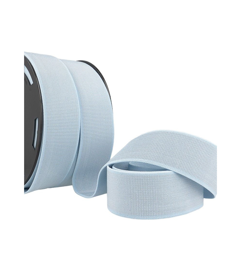 20m spool of metal elastic 40mm sky blue
