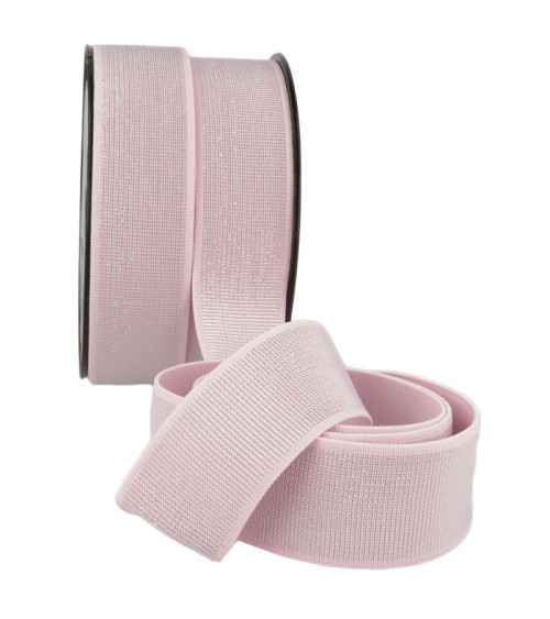 20m spool of metal elastic 40mm pink