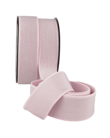 20m spool of elastic metal 40mm pink
