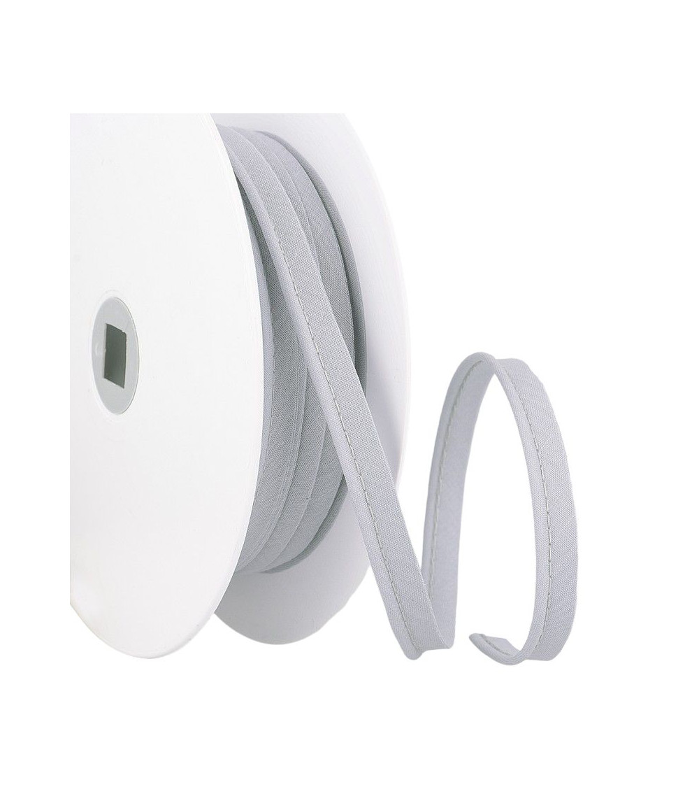 Bobine 25m Passepoil mèche 2mm gris bleu
