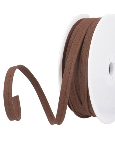 Bobine 25m Passepoil mèche 2mm marron foncé