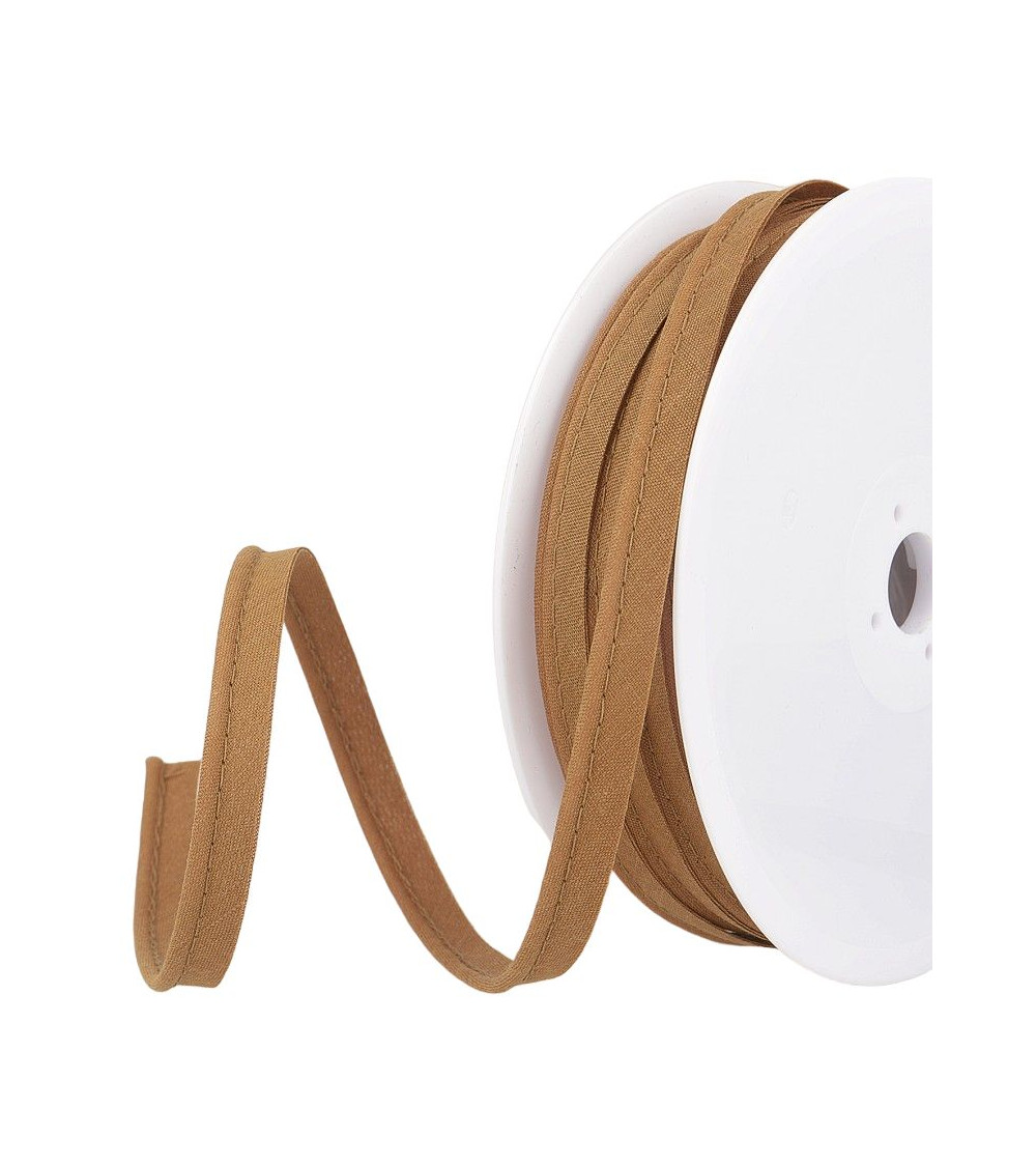 Bobine 25m Passepoil mèche 2mm marron chocolat
