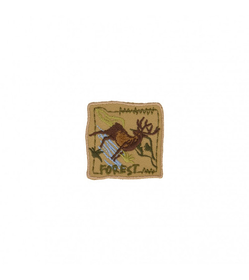 Set of 3 iron-on patches Deer Nature 3.5cm x 3cm