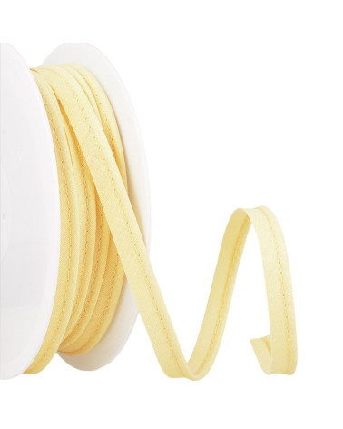 Bobine 25m Passepoil mèche 2mm jaune paille