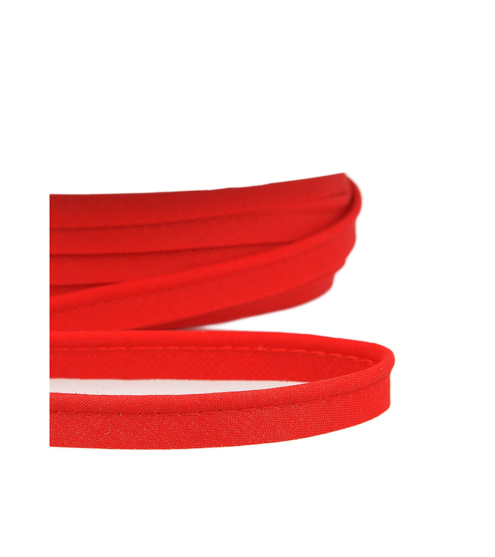 25m spool Bias dress piping for all textiles 10mm red