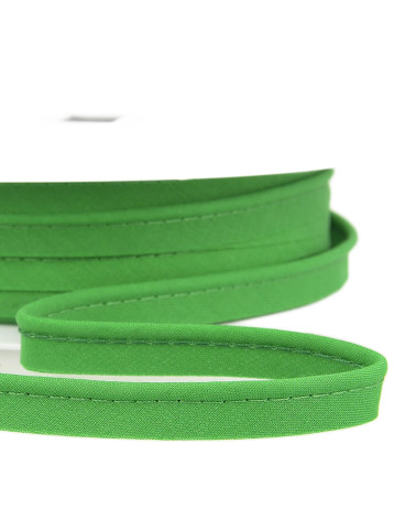 25m spool Bias dress piping for all textiles 10mm dark green