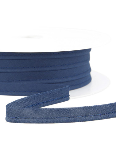 25m spool Bias dress piping for all textiles 10mm navy blue