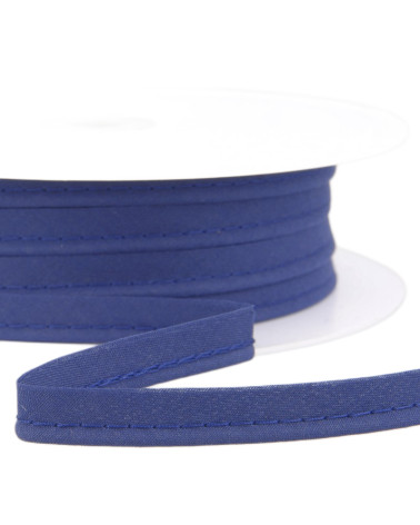 Bobine 25m Passepoil robe biais tous textiles 10mm bleu roy