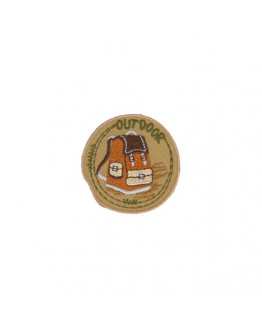 Set of 3 iron-on patches for hiking backpack 3.5cm x 3.5cm