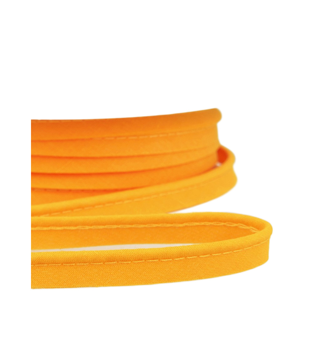 25m spool Bias dress piping for all textiles 10mm gold yellow