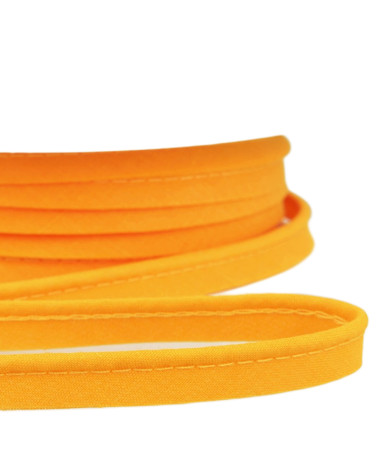 25m spool Bias dress piping for all textiles 10mm gold yellow