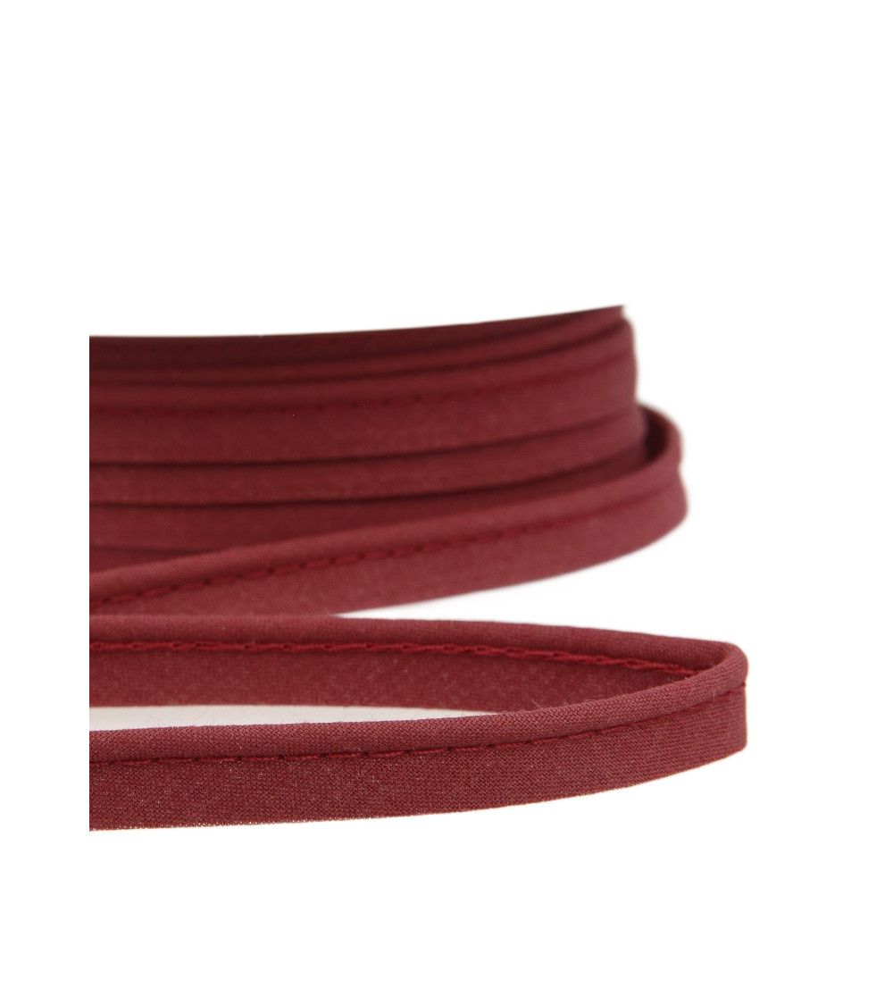 Carrete de 25m Ribete al bies para todos los textiles 10mm burdeos