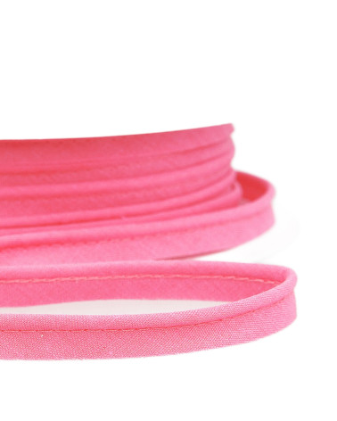 25m spool Bias dress piping for all textiles 10mm light fuchsia